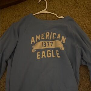 American Eagle Outfitters Light Blue Crew Neck Sweater
